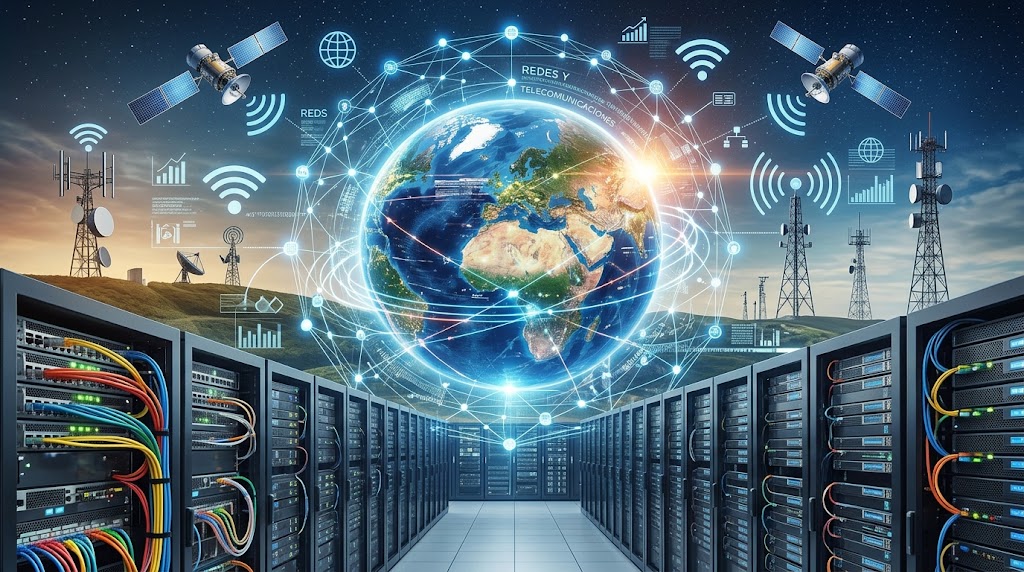 Ilustración de tecnología y conexiones digitales